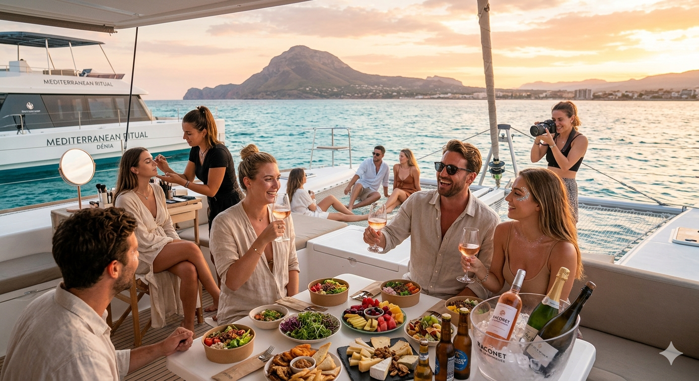 The Mediterranean Ritual : CATAMARÁN PRIVADO AGOSTO
